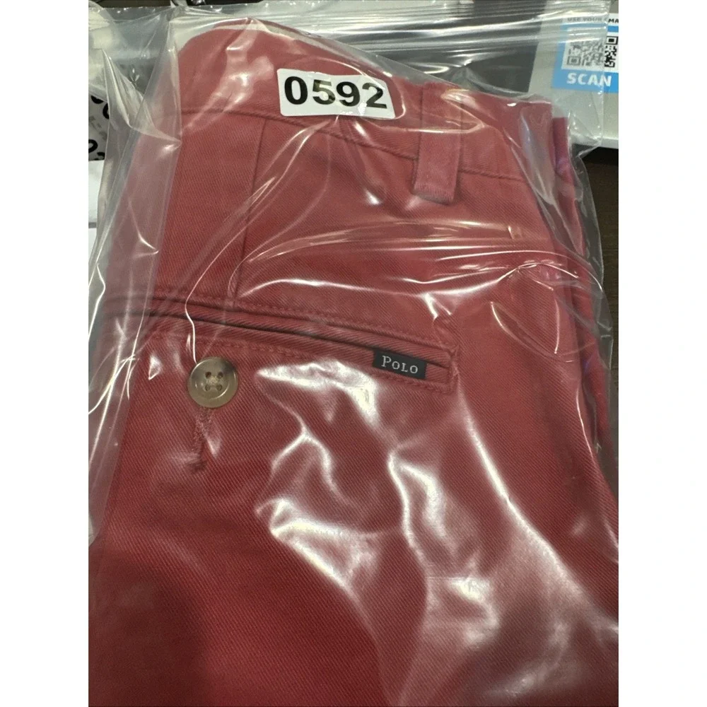 Polo‎ Ralph Lauren Twill Pants Men 32x32 Red Straight Trousers Chino Y2K
